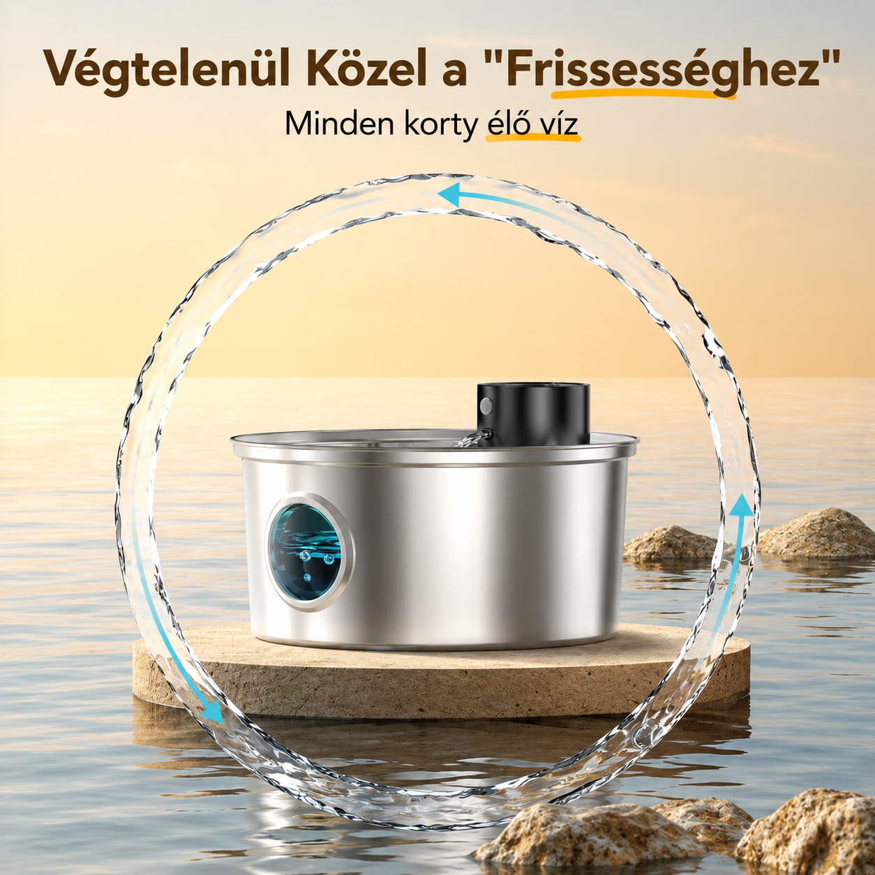 Cicoov 3,2L Akkumulátoros Automata Kisállat Itató-4
