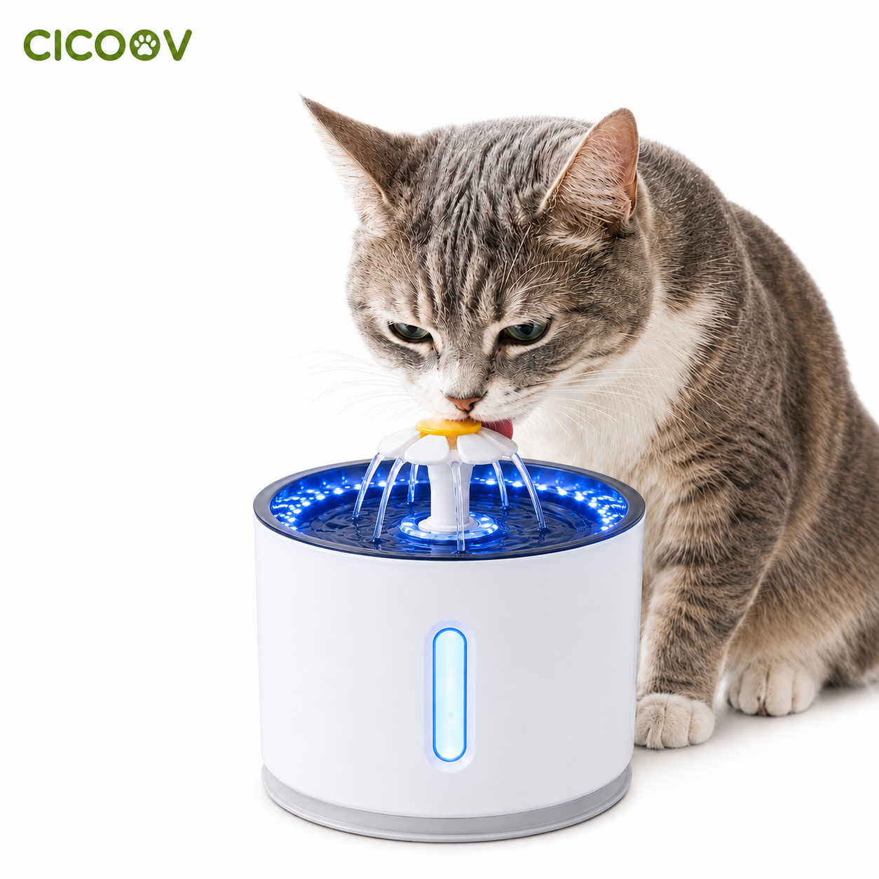 Cicoov 3,2L LED Világításos Automata Kisállat Itató