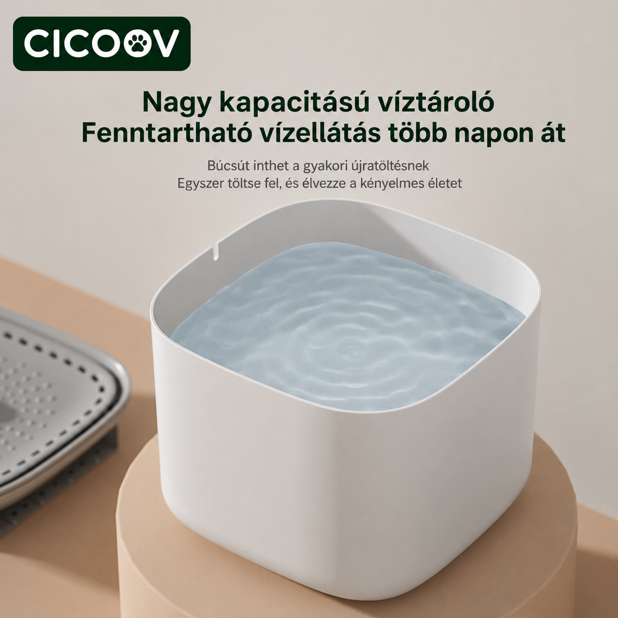 Cicoov 3L Csendes Szökőkút Macskáknak-3