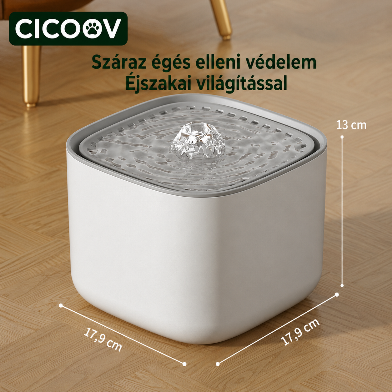 Cicoov 3L Csendes Szökőkút Macskáknak-6