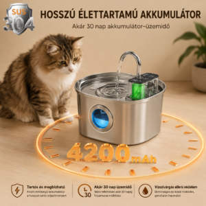 Cicoov 3L Vezeték Nélküli Szenzoros Macska Itató-1