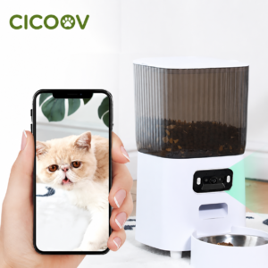 Cicoov 5L Okos Kisállat Etető Kamerával és Kettős Tállal