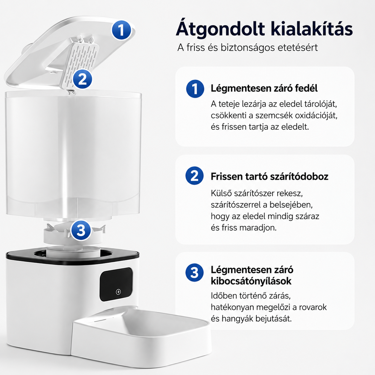 Cicoov 6L Kétoldalas Kisállat Etető -2