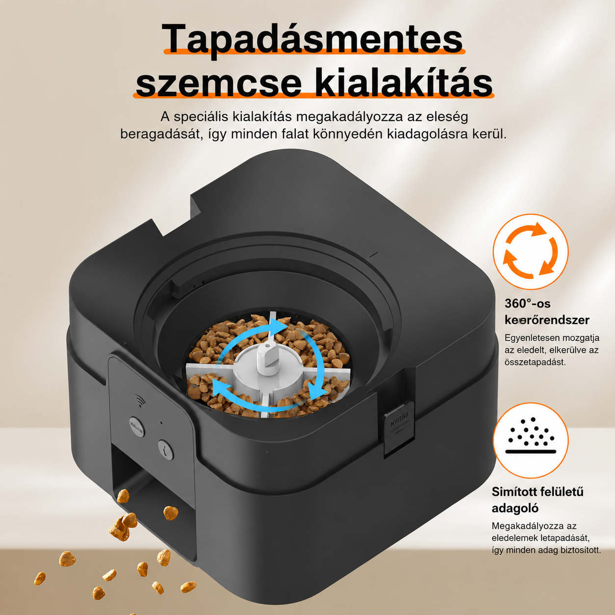 Cicoov Okos Automata Kisállat Etető WiFi Kapcsolattal-6