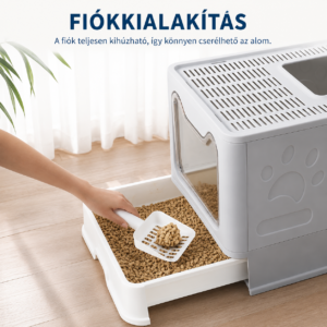 Cicoov Összecsukható Fiókos Macska WC Felső Kijárattal-1